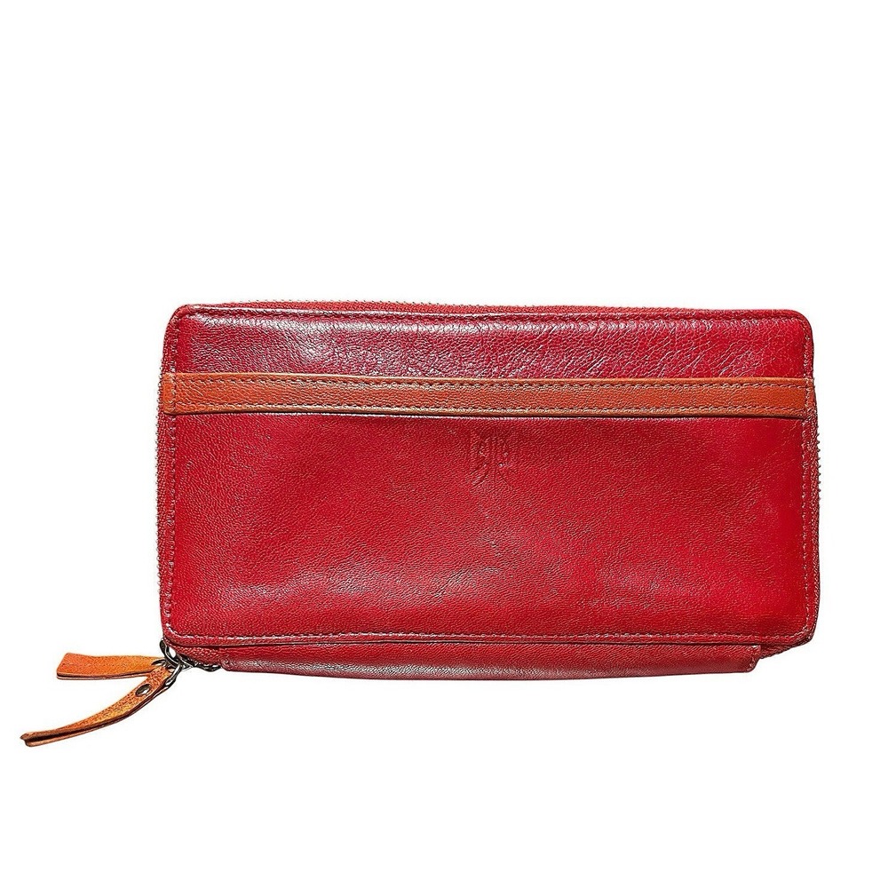 Tusk the joy collection DOUBLE ZIP WALLET Clutch: All-in-One Organizer Red